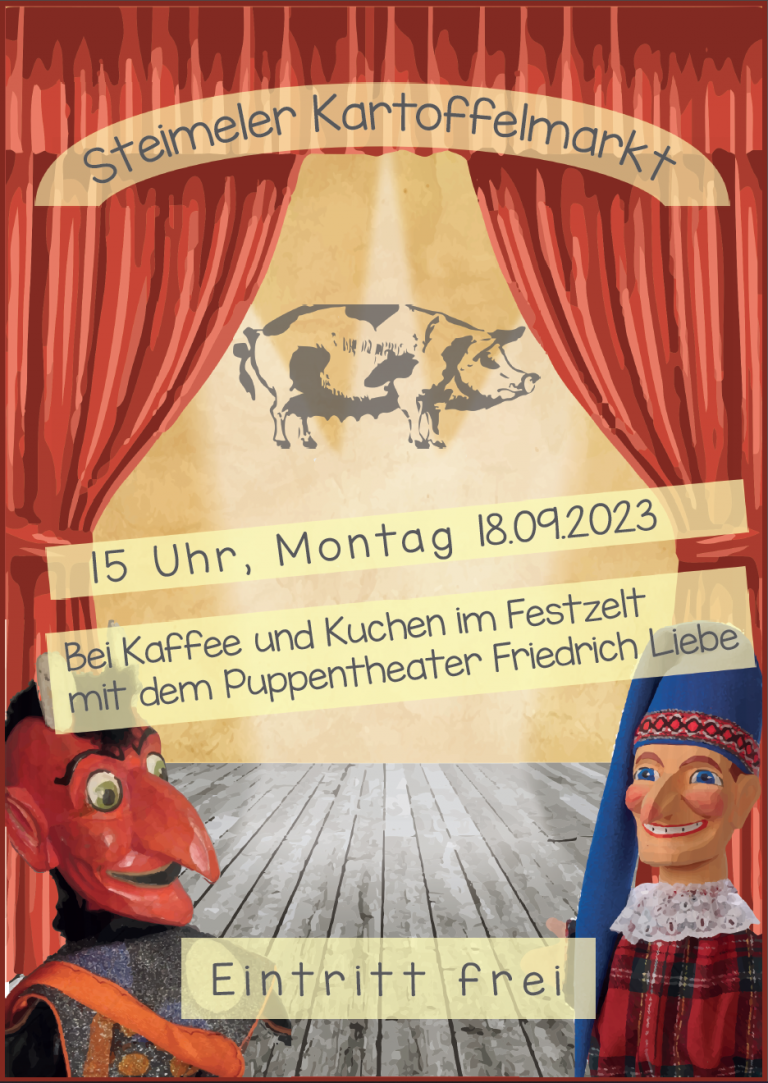 Puppentheater Kartoffelmarkt Montag 2023